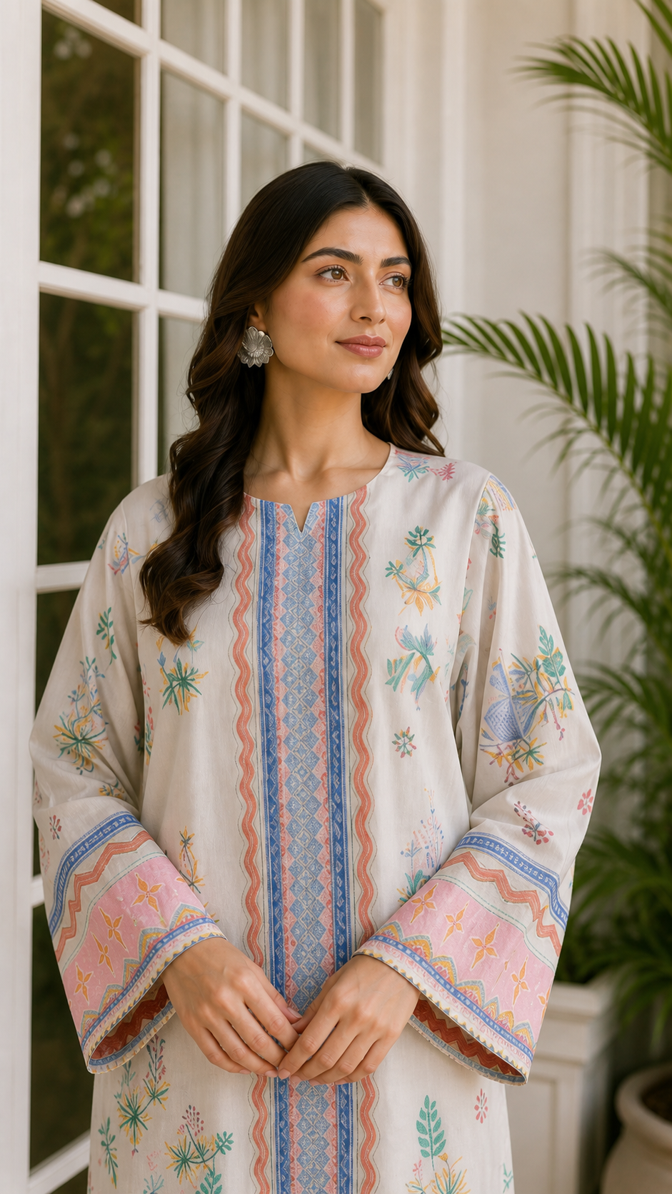 Garden Reverie Printed Suit Set