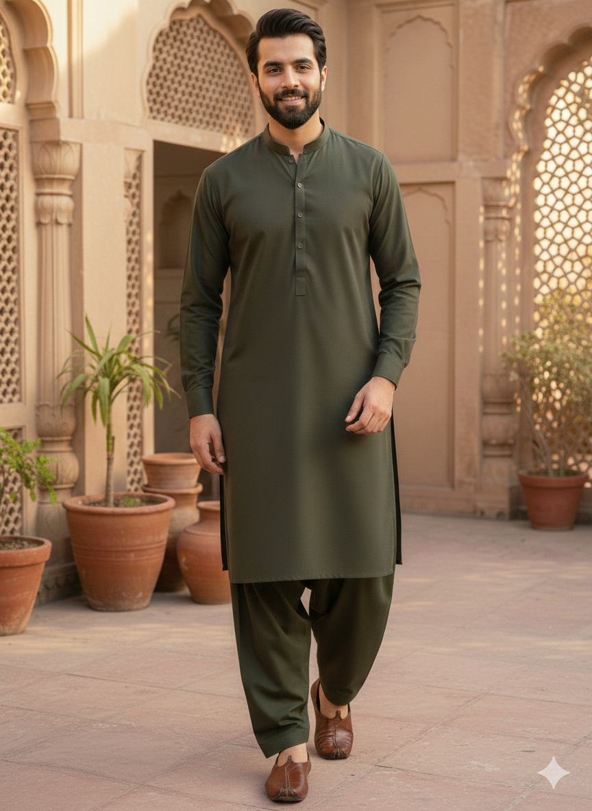Premium Wash-n-Wear Gents Shalwar Kameez