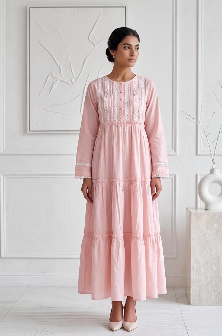 PINK ROSE  | FROCK
