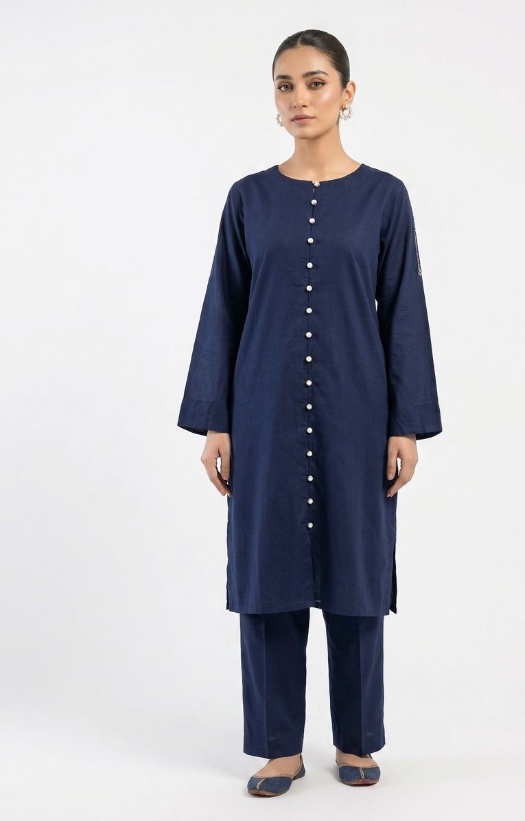 DEEP BLUE | SOLID STITCHED 2 - PIECE